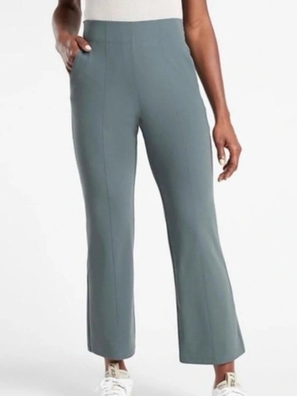 Athleta Cosmic Kick Flare Pant Size 10 Tall 10T NEW NWT Metropolis Grey 981485